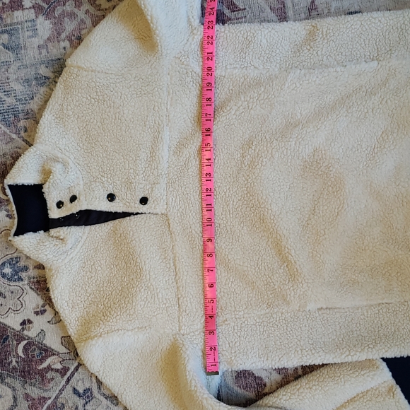 J. Crew cream navy sherpa authentic fleece - Picture 9 of 11